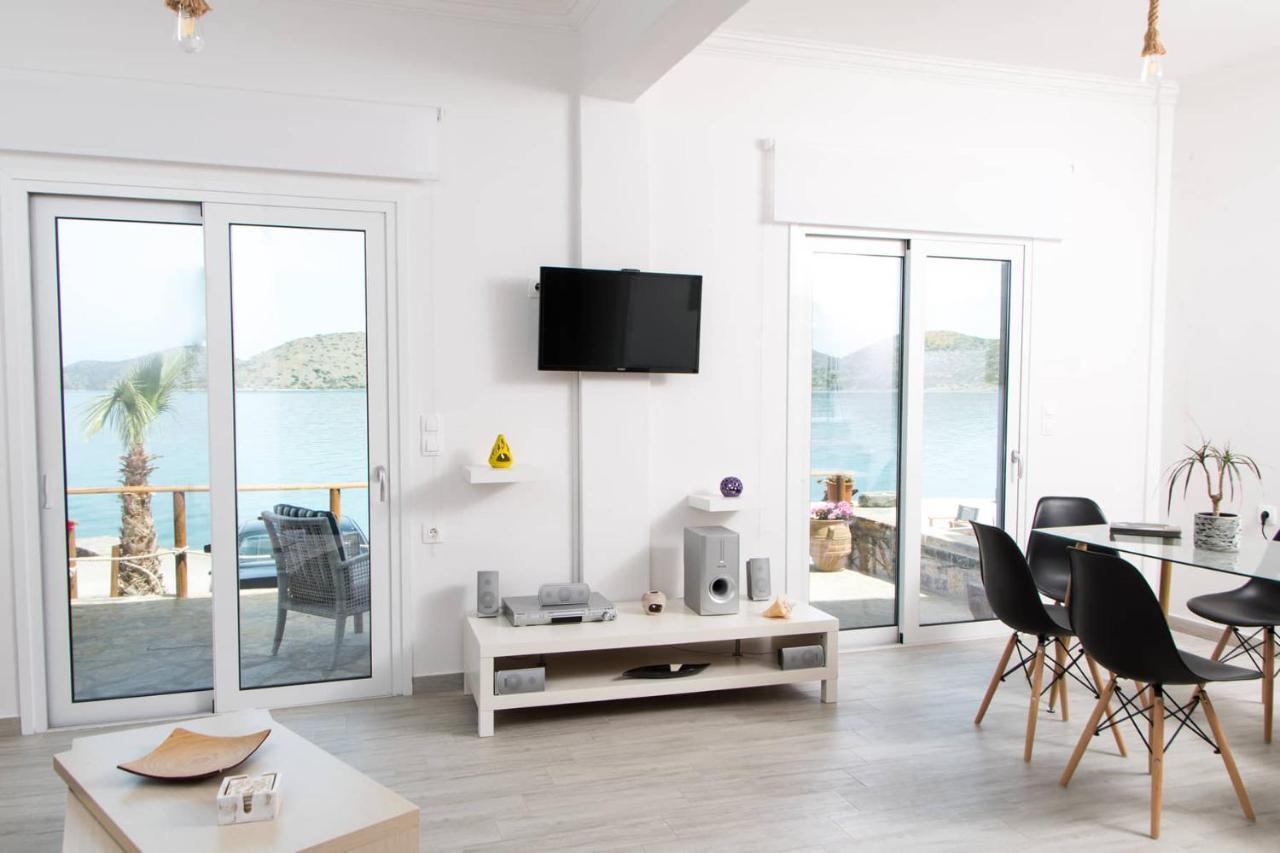 Iliana Sea Side House Villa Elounda  Bagian luar foto